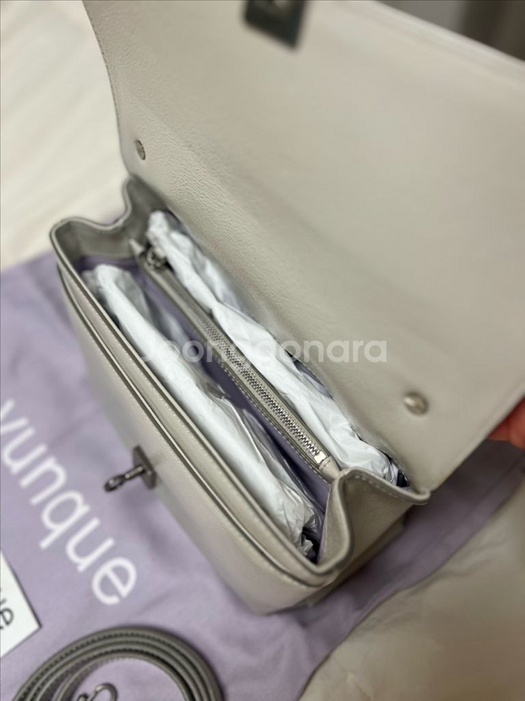 분크 바게트 숄더 스몰 라이트베이지(가격 인하X)--5