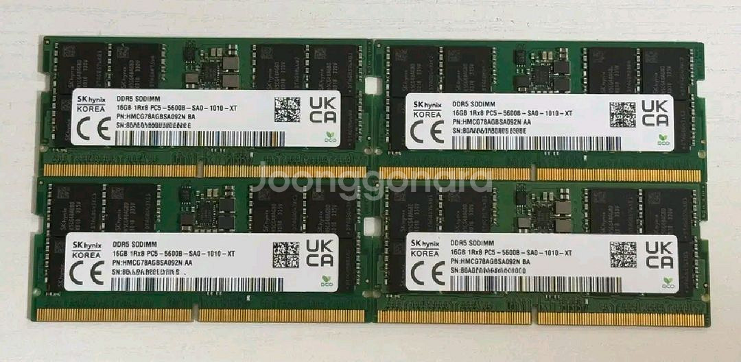 노트북용 SK하이닉스 DDR5 16GB 5600Mhz--0
