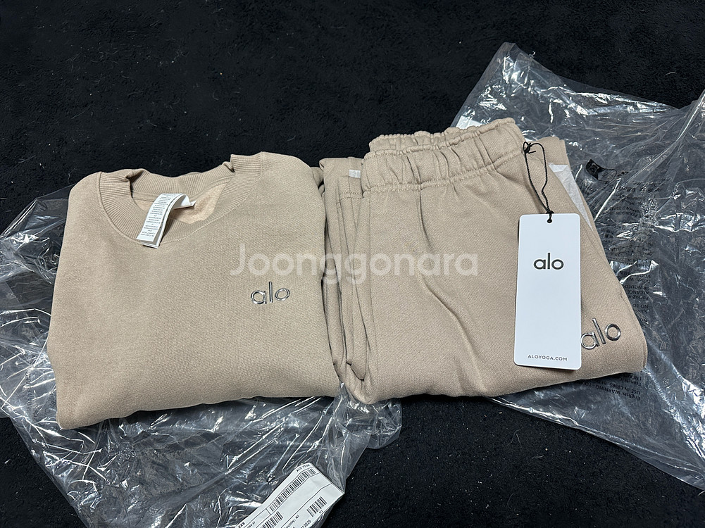알로 애컬레이드 기모 크루넥 스웨트팬츠 상하의세트--2