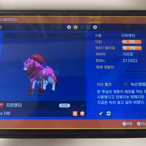 배포 이로치 자마젠타/포켓몬/닌텐도 스위치