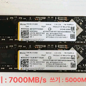 마이크론 3500 M.2 NVMe 512GB SSD