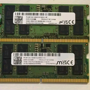 (미사용) 노트북용 마이크론 16GB DDR5 5600