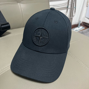 스톤아일랜드 코튼 볼캡 블랙