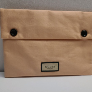 정품) 구찌 핑크 면 파우치 (코스메틱)