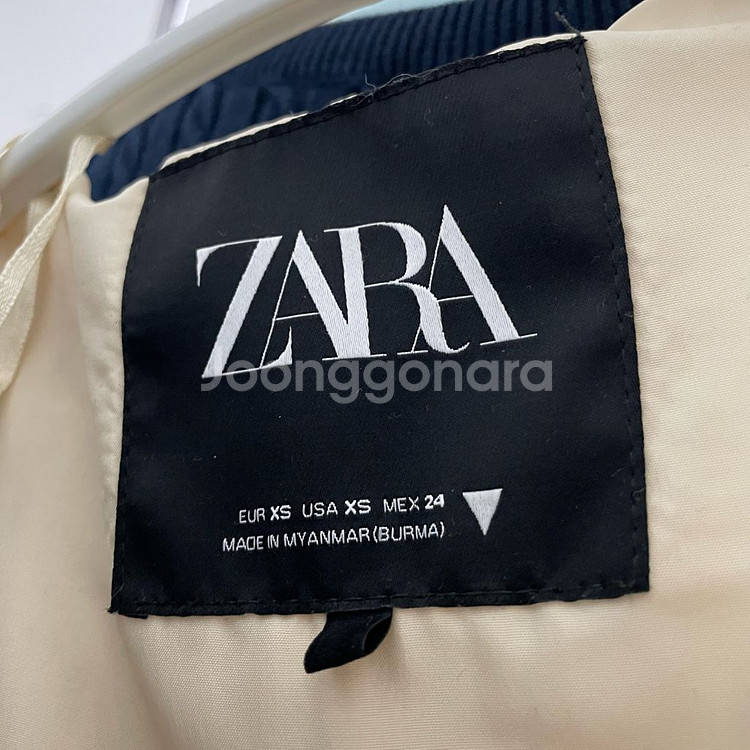 자라 버터 크림 여성 후드 패딩 푸퍼 XS 중고--5