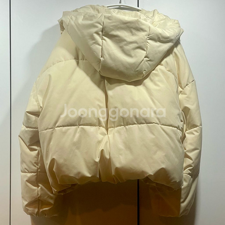 자라 버터 크림 여성 후드 패딩 푸퍼 XS 중고--7