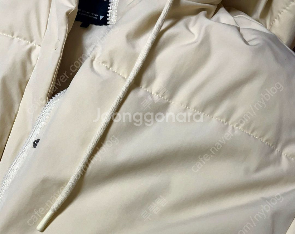 자라 버터 크림 여성 후드 패딩 푸퍼 XS 중고--8