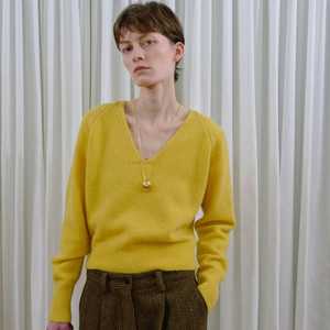 에토스 HACKNEY KNIT 옐로우 새상품