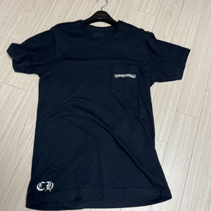 크롬하츠 스크롤 로고 반팔 티셔츠