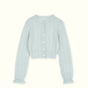 시예 Siye 펄 키드모헤어 가디건 (민트)