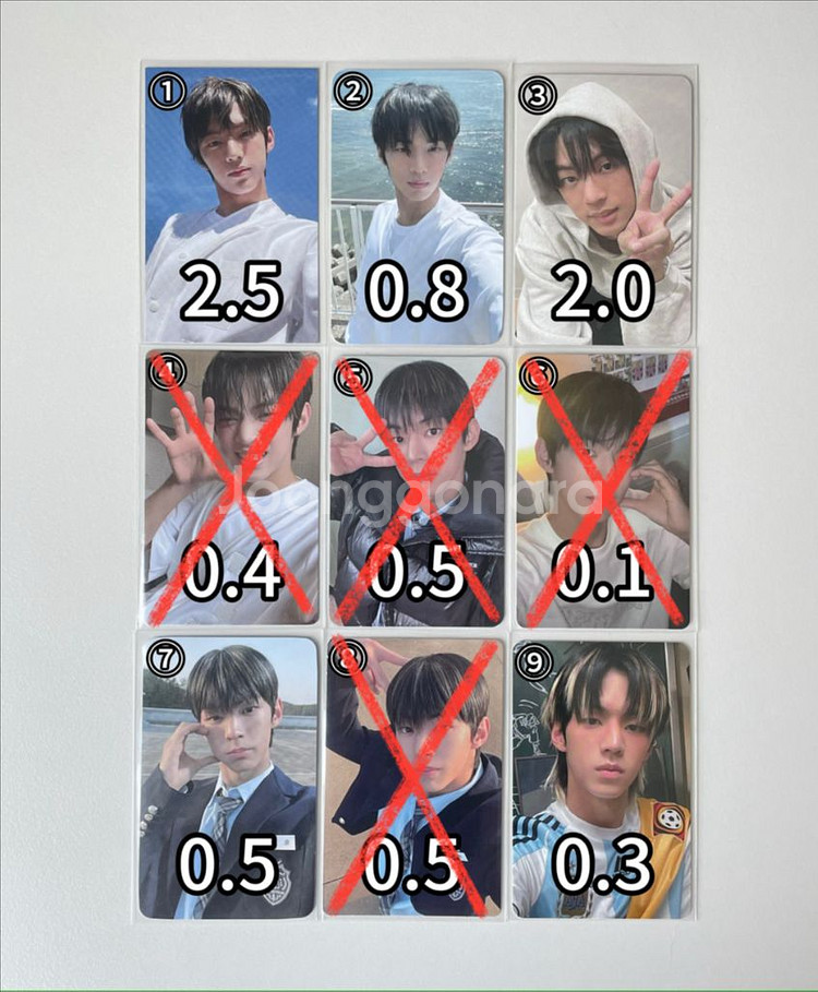 투어스 도훈 포카 미공포 특전 럭드 신유영재한진지훈경민--0