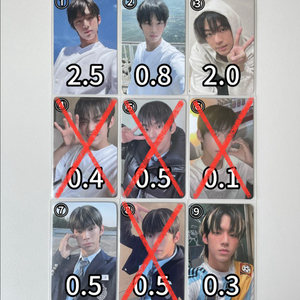 투어스 도훈 포카 미공포 특전 럭드 신유영재한진지훈경민