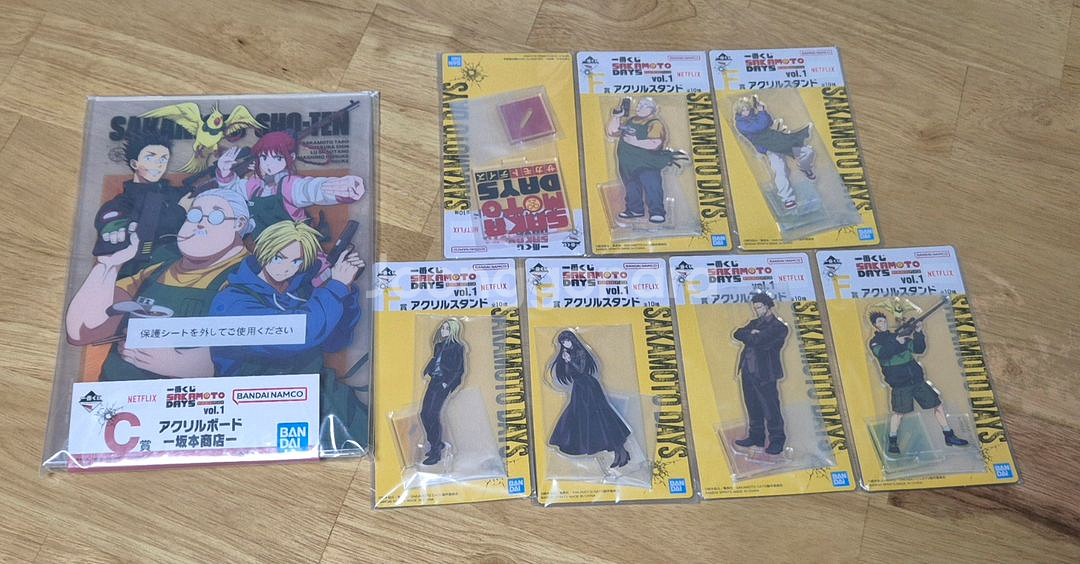 제일복권 사카모토 데이즈 Vol.1 아크릴 스탠드 세트--0