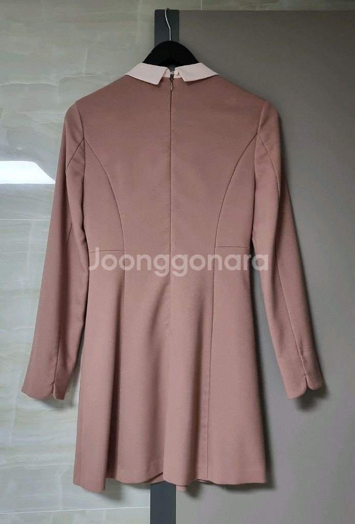 (하객룩, 모임룩) Roem 로엠 긴팔 원피스 인디핑크--4