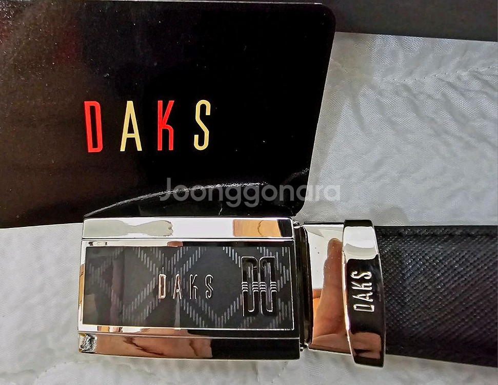 닥스) 사선체크 자동벨트. 미개봉--3