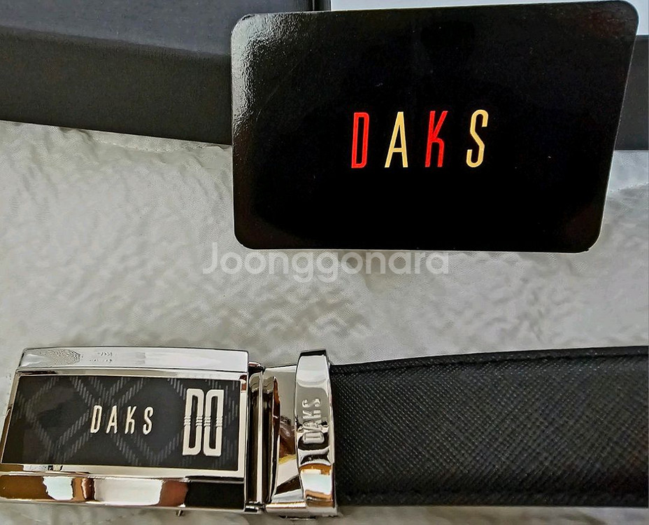 닥스) 사선체크 자동벨트. 미개봉--4