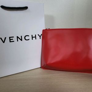 정품) 지방시 레드 파우치 (코스메틱)