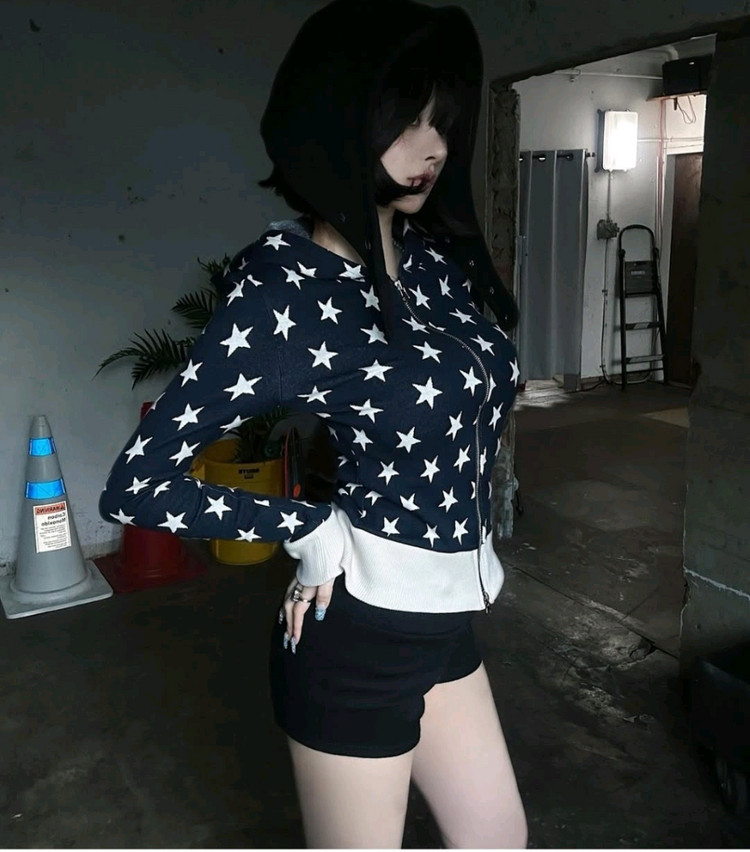 후드집업텔텔스튜디오스타집업키치배드블러드엔뉴엘 이미지