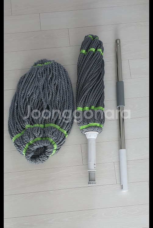 대형 극세사 스핀 핸즈프리 대걸레+리필걸레1개 세트(새--1