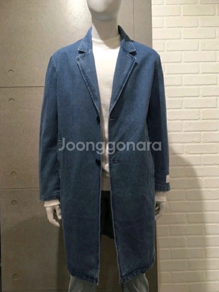 디프론트 데님 롱코트--1