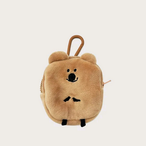 [새상품] 다이노탱 해쉬브라운 쿼카 파우치 키링