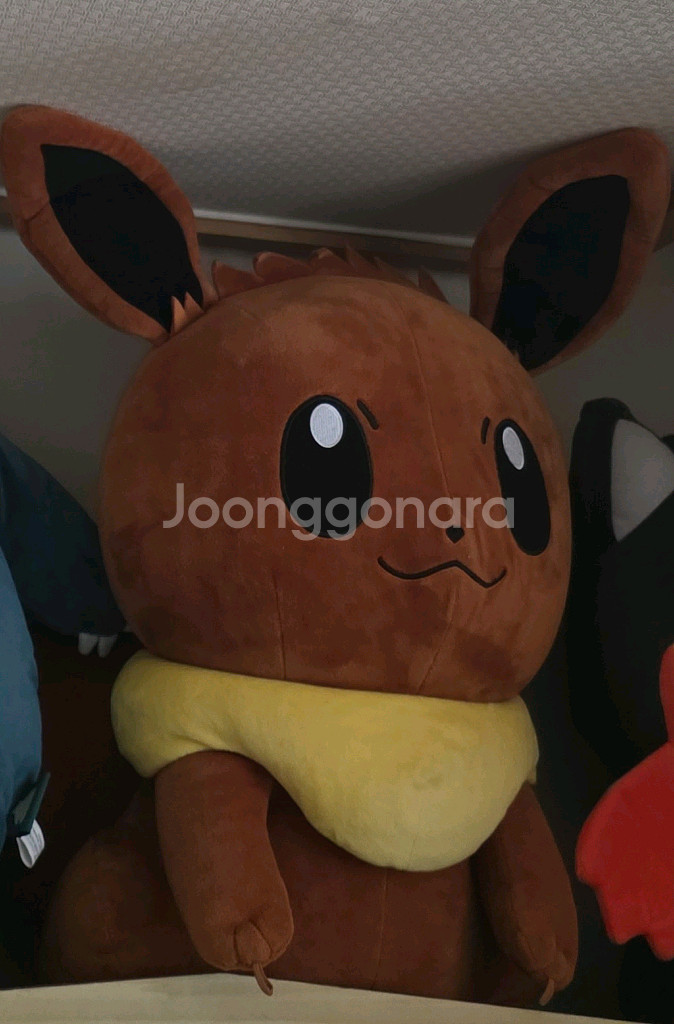 포켓몬스터 일본정품 이브이pc쿠션 대형인형팝니다--0