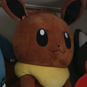 포켓몬스터 일본정품 이브이pc쿠션 대형인형팝니다