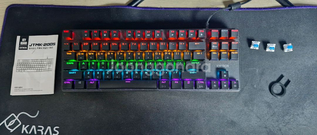 조이트론 JTKM-200S 텐키리스 기계식 키보드--0