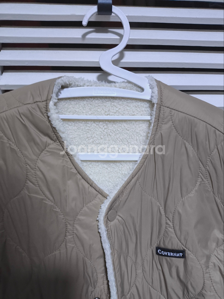 S 커버낫 리버시블 양털 패딩 조끼--1