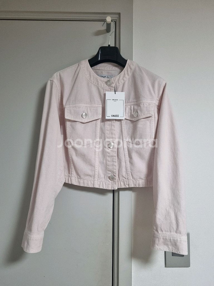 (새제품)한섬 오브제 데님 자켓--7