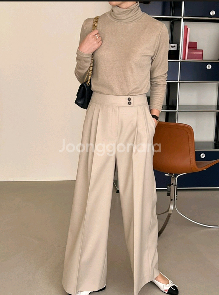 새상품)보웬 이태리 울 팬츠--5