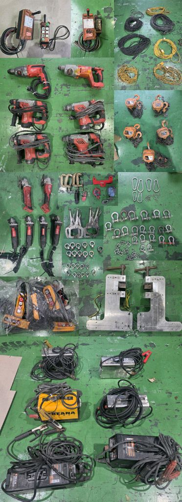 엘리베이터 설치공구 수공구 및 전동공구 이미지