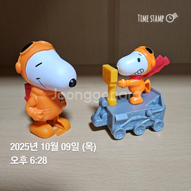 맥도날드 스페이스 우주 스누피 피규어--0