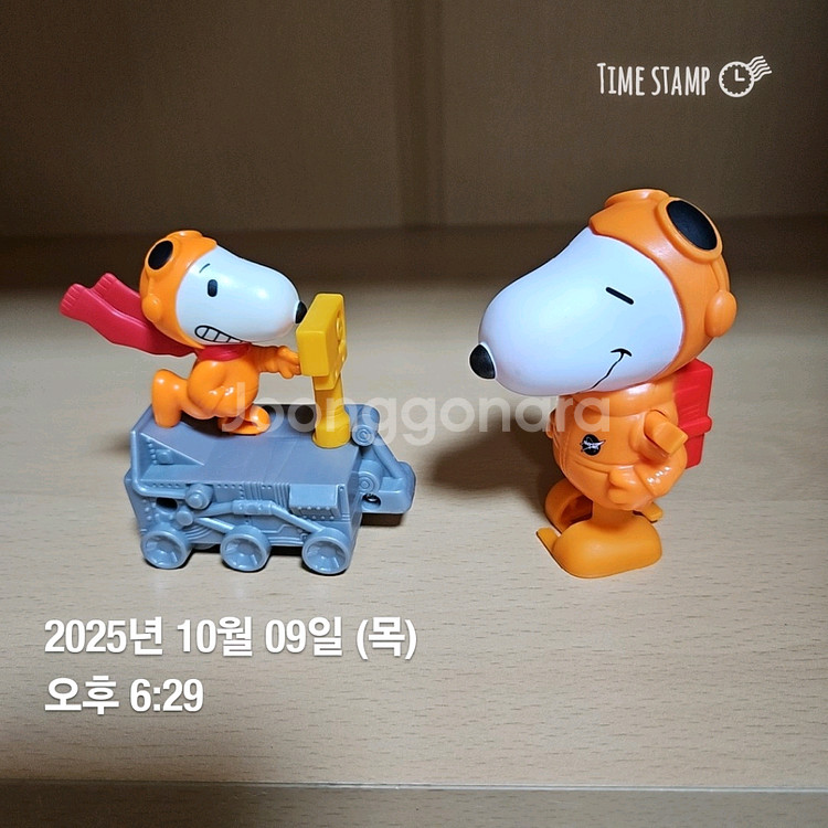 맥도날드 스페이스 우주 스누피 피규어--1