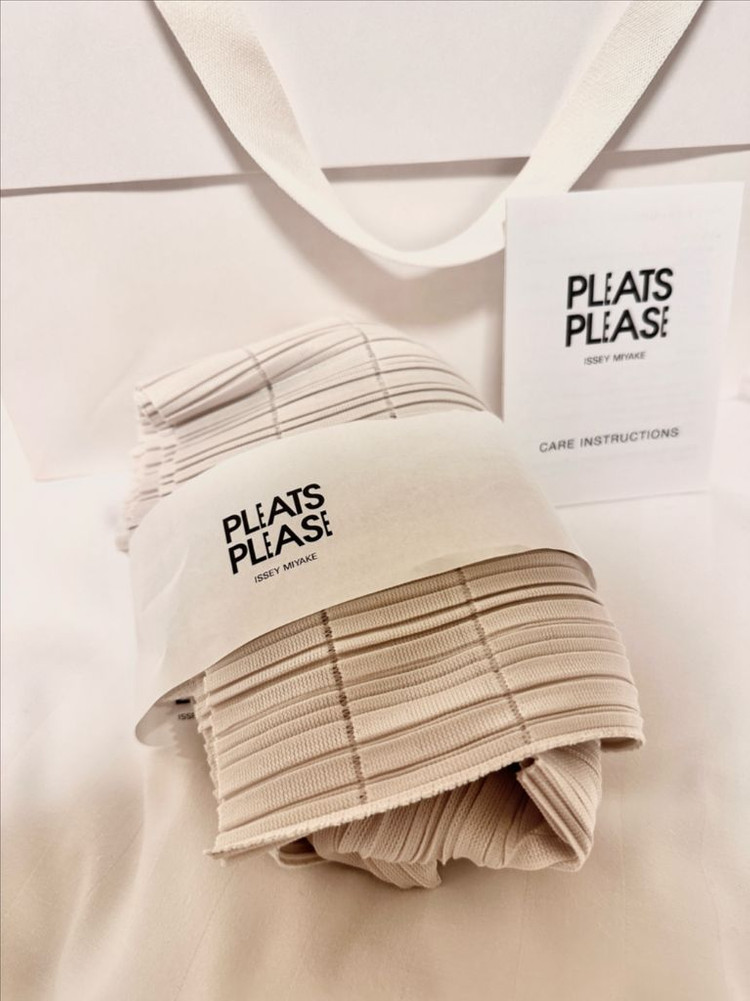 플리츠플리즈 소프트플리츠 오프화이트 새상품--1