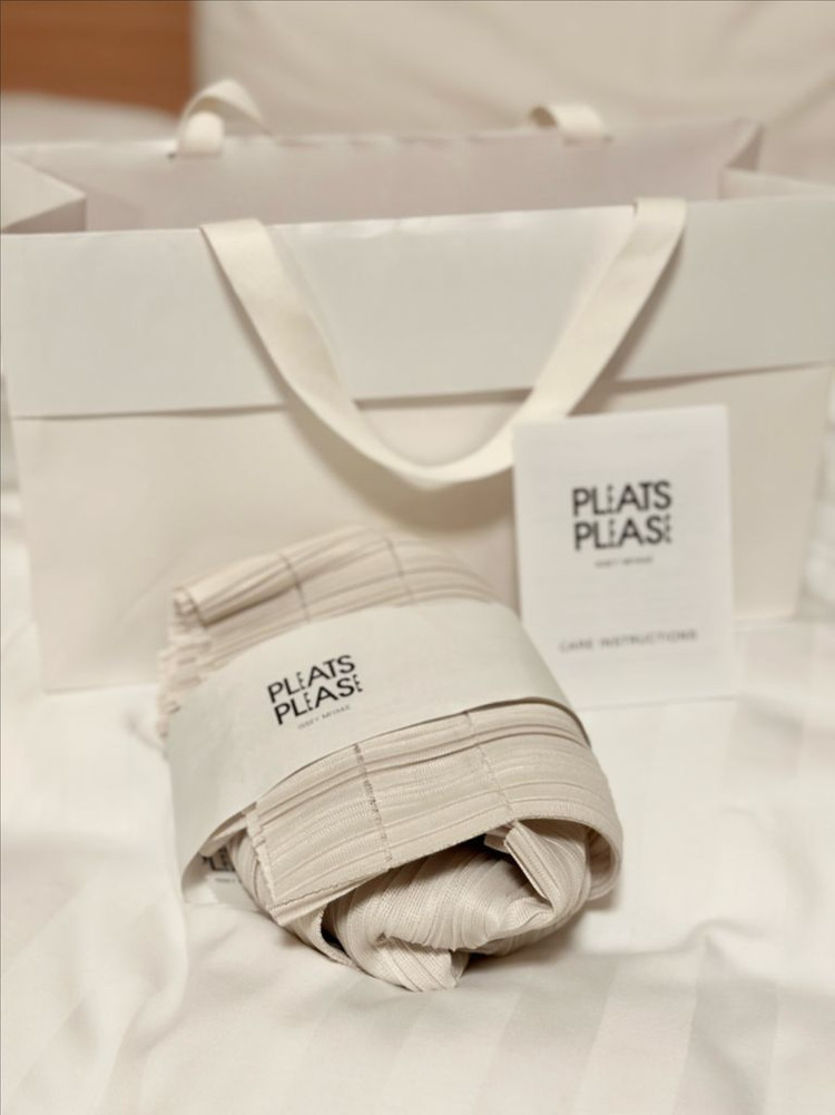 플리츠플리즈 소프트플리츠 오프화이트 새상품--2