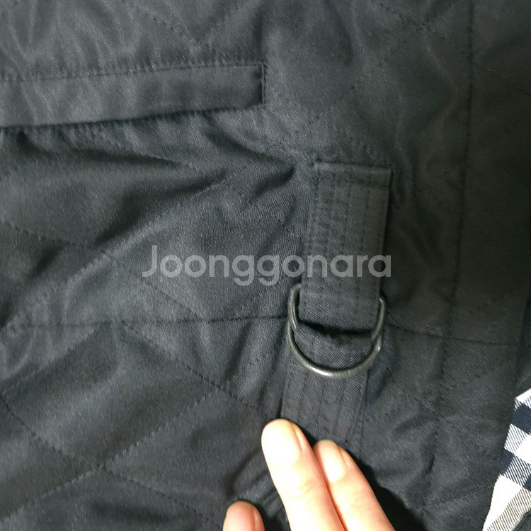 버버리 퀼팅 자켓 블랙 S--6