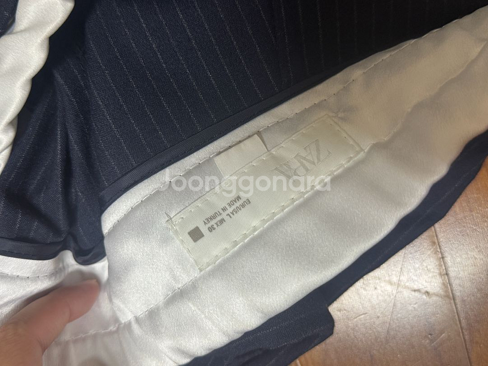 자라 더블웨이스트 와이드팬츠--5