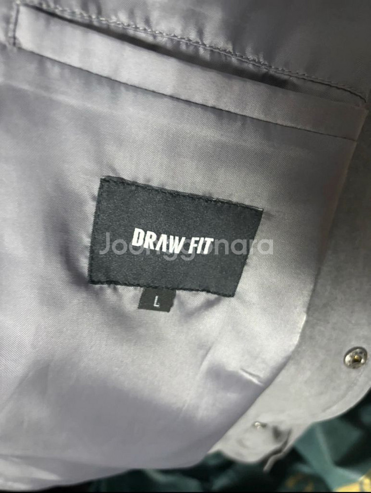 Draw Fit 스웨이드 다크 그레이 자켓L--1