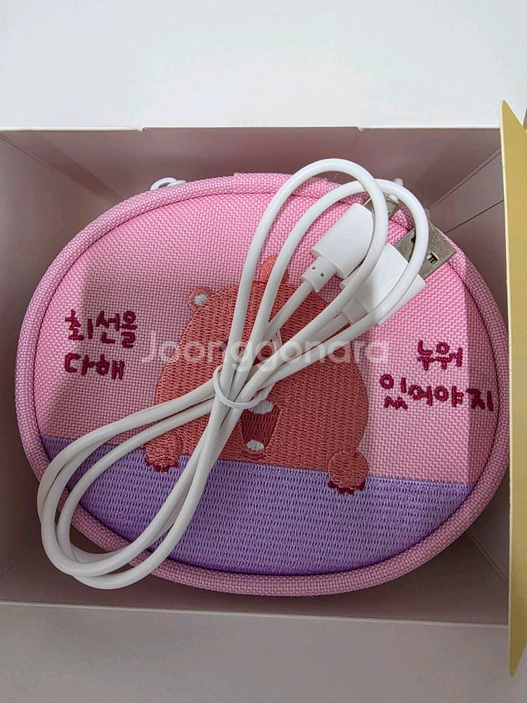 잔망루피 저소음 버티컬 충전식 무선마우스+마우스패드--2