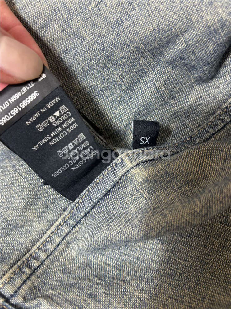 셀린느 데님 셔츠 XS (고현정셔츠) 유니온 오션 워시--5