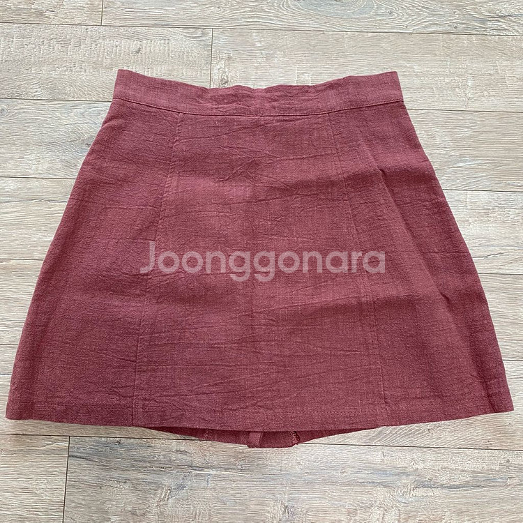 에잇세컨즈 물결 단추 스커트 인디핑크--1