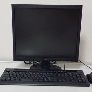 모두일괄) 19인치 모니터+ 키보드+ 마우스