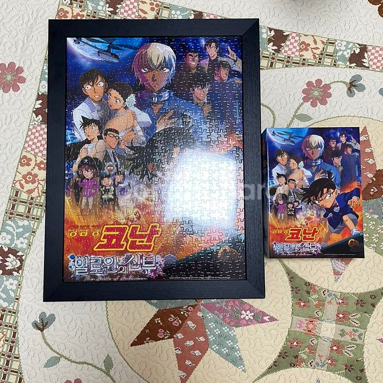 명탐정 코난,귀멸의 칼날 500ps퍼즐 완성품 일괄 팝--0