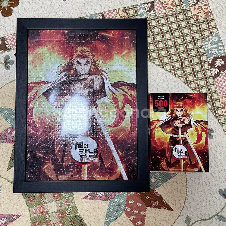 명탐정 코난,귀멸의 칼날 500ps퍼즐 완성품 일괄 팝--1