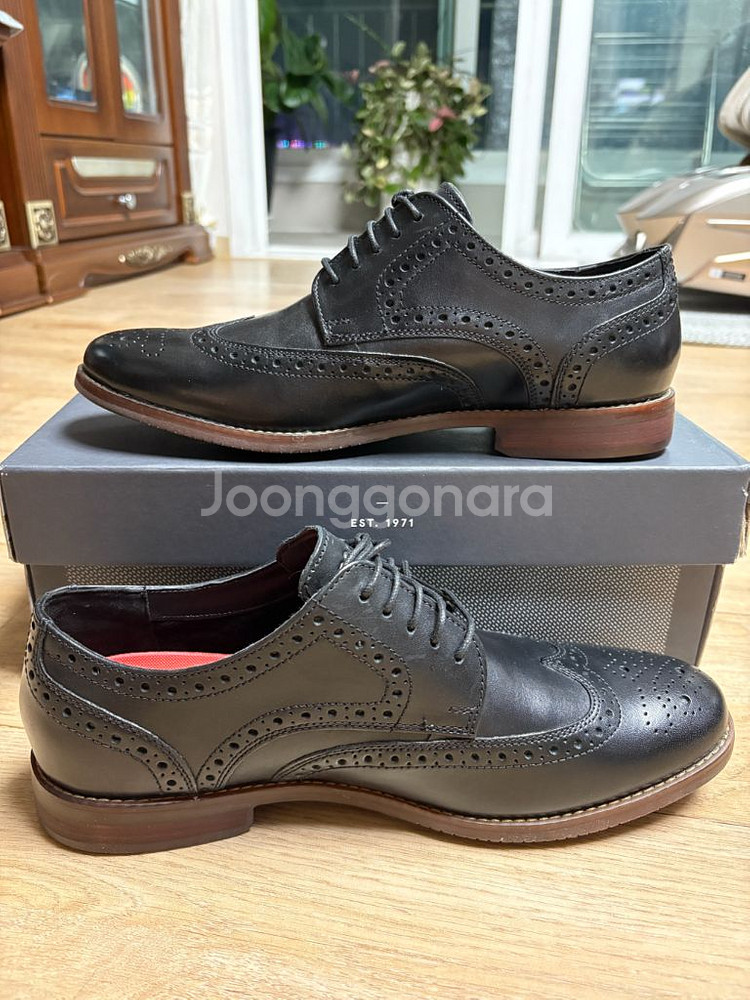 락포트 남성구두 블랙 8.5W(운동화 기준 275)새것--3