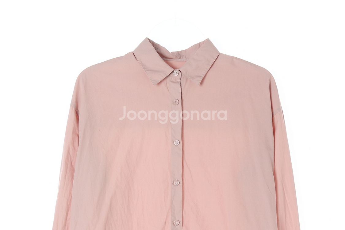 [S]탑텐 인디핑크 긴팔 오버핏 코튼 셔츠--1
