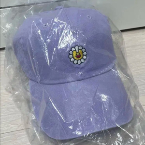 뉴진스 팝업 무라카미 볼캡 모자 퍼플 미개봉