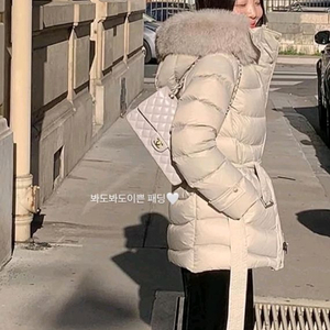 어라운드율 사가폭스퍼 구스다운 그레이 하프 새상품