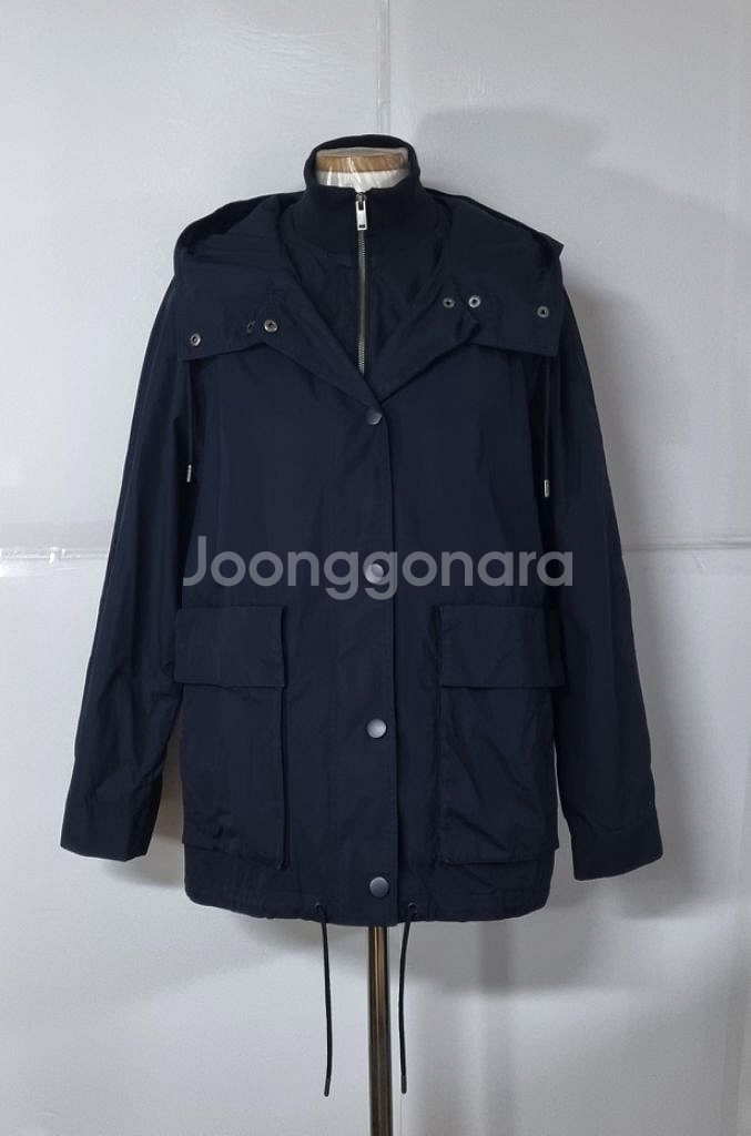 66)코스 COS 여성 후드 야상 하프코트자켓--0